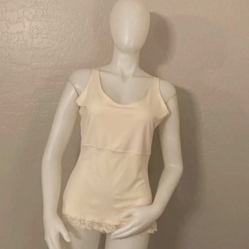 Spanx By Sara Blakely Light Nude Lace Shaping Thank Top XL